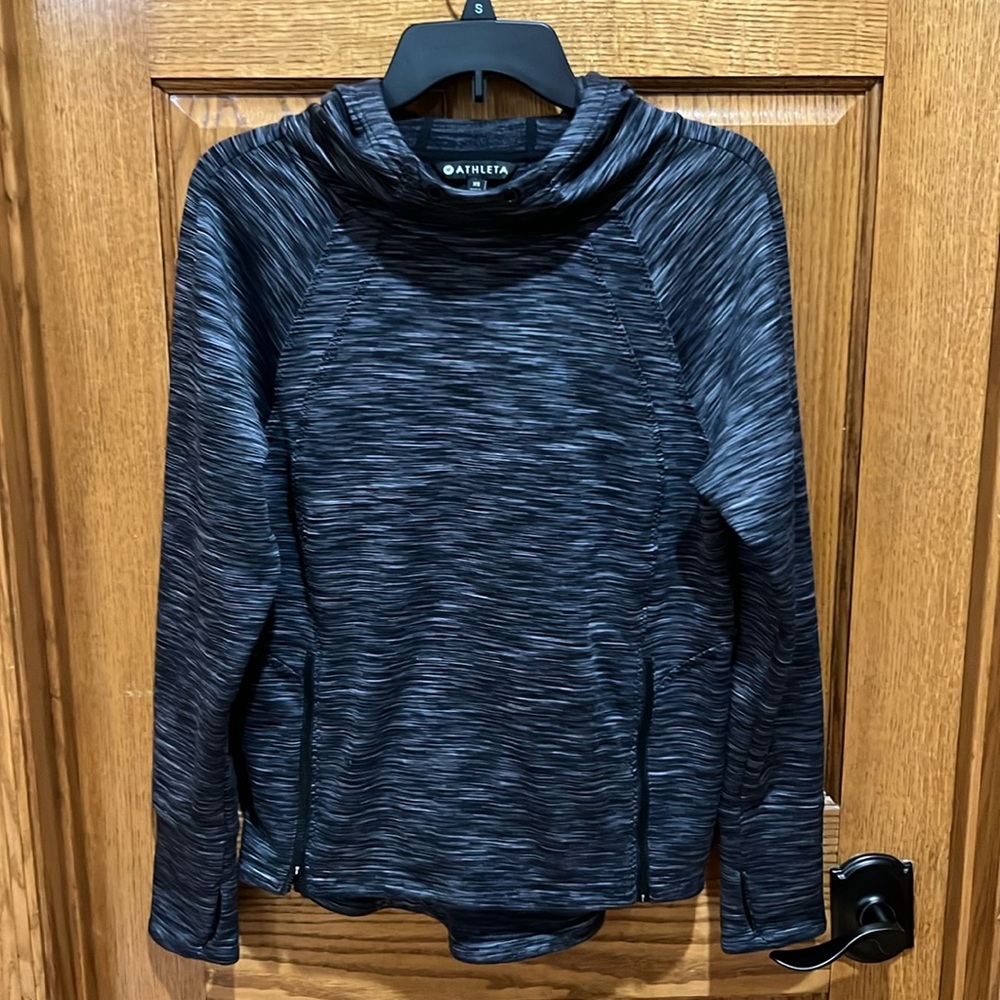 Athleta Charcoal Hoody / sweatshirt.  Size xs